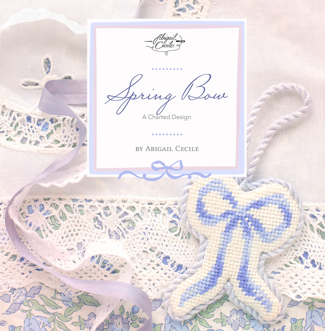 A needlepoint ornament called Jacobean Glow by Abigail Cecile. – Needlepoint  For Fun